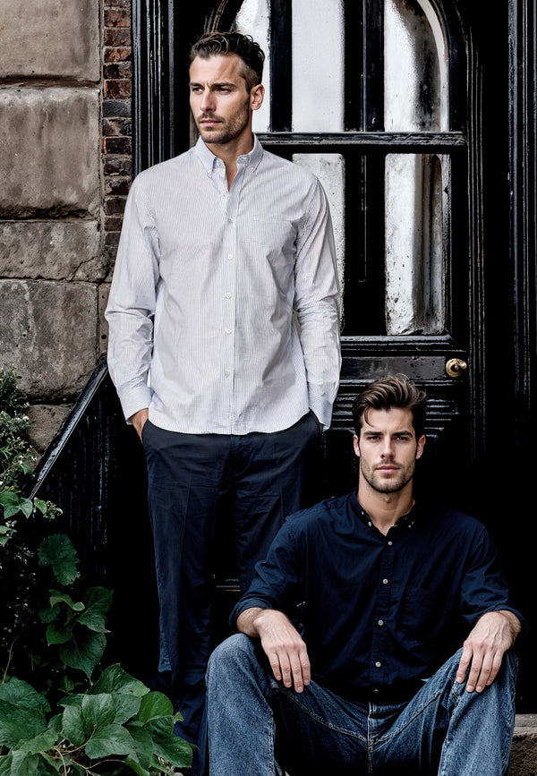 Clean Cut Copenhagen OXFORD STRETCH SHIRT Skjorte L/S Navy