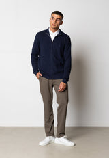 Clean Cut Copenhagen Oscar knitted cardigan Strik Navy