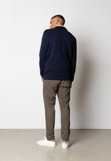 Clean Cut Copenhagen Oscar knitted cardigan Strik Navy