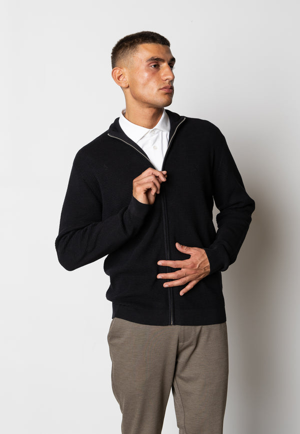 Clean Cut Copenhagen Oscar knitted cardigan Strik Sort