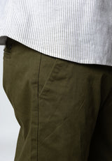 Clean Cut Copenhagen Oxford striped stretch shirt Skjorte L/S Dusty green striped