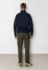 Clean Cut Copenhagen Patrick half-zip sweater Sweatshirts Navy