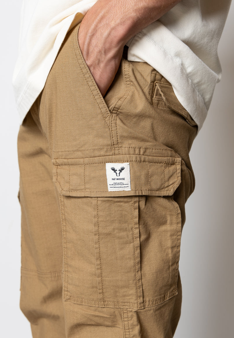 Fat Moose RADAR CARGO PANTS Bukser Dark Khaki