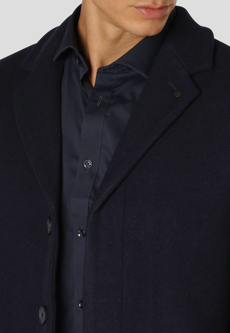 Clean Cut Copenhagen Ralf wool blend coat Jakker Navy