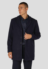 Clean Cut Copenhagen Ralf wool blend coat Jakker Navy