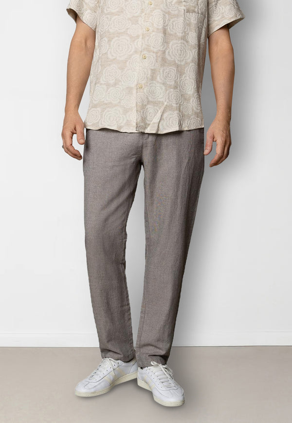 Clean Cut Copenhagen Roman cotton/linen pants Bukser Khaki Melange