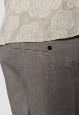 Clean Cut Copenhagen Roman cotton/linen pants Bukser Khaki Melange