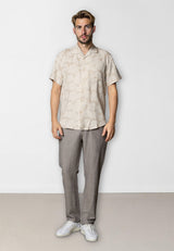 Clean Cut Copenhagen Roman cotton/linen pants Bukser Khaki Melange