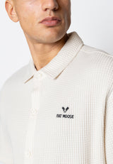 Fat Moose SCOTT COTTON SHIRT Skjorte S/S Ecru