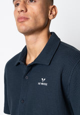 Fat Moose SCOTT COTTON SHIRT Skjorte S/S Navy