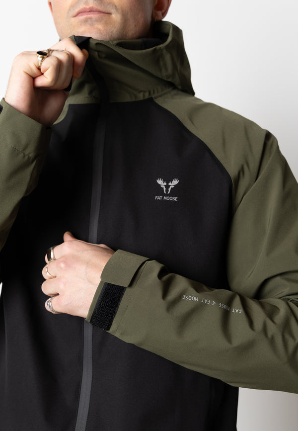 Fat Moose SKY SHELL JACKET - 2 COLOR Jakker Army/Black