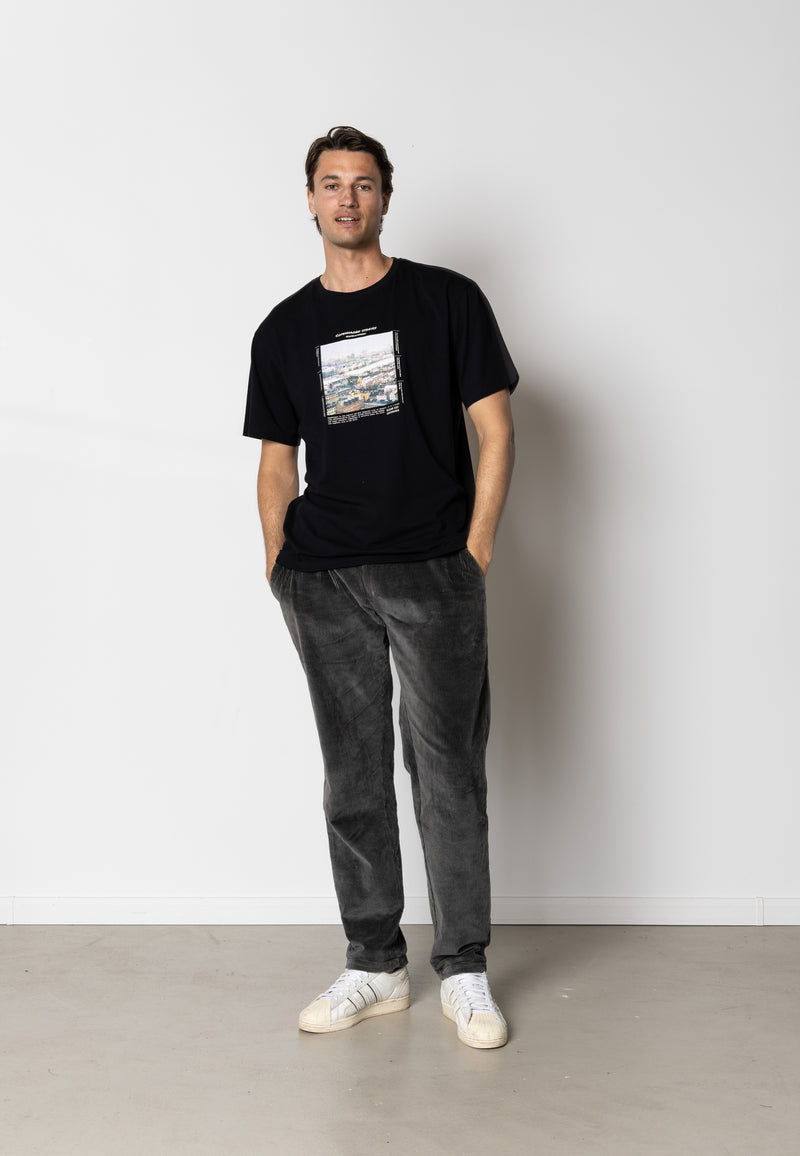 Clean Cut Copenhagen Sortedamssøen organic t-shirt T-shirts S/S Sort