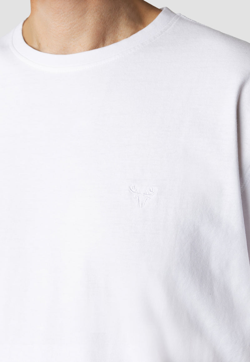 Fat Moose TAYLOR COTTON T-SHIRT T-shirts S/S Hvid