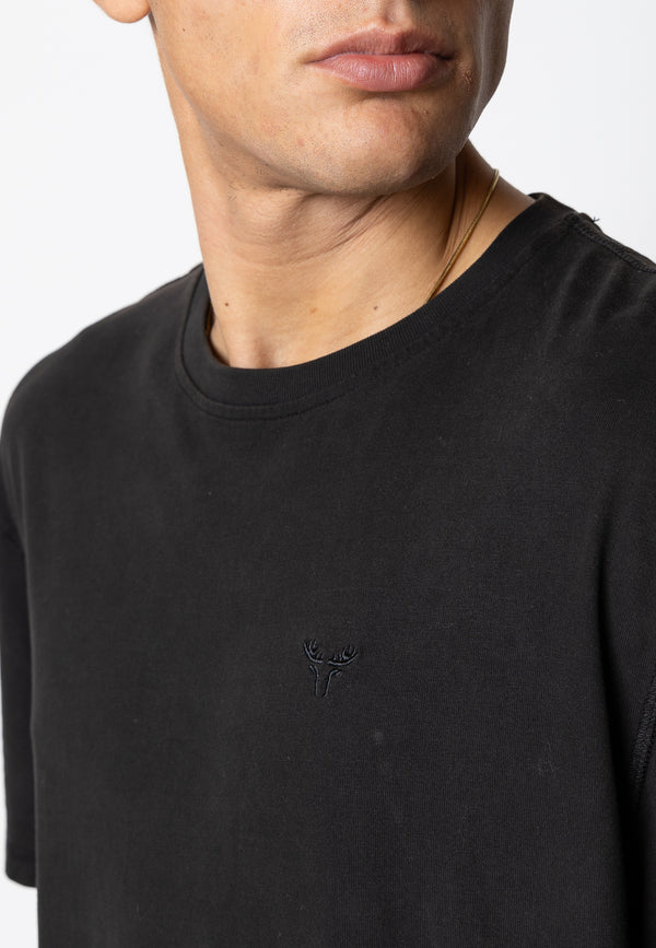 Fat Moose TAYLOR COTTON T-SHIRT T-shirts S/S Sort