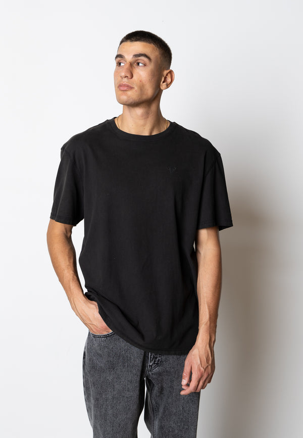 Fat Moose TAYLOR COTTON T-SHIRT T-shirts S/S Sort