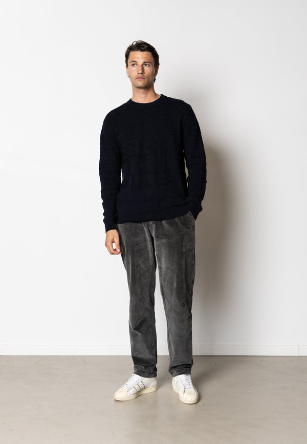 Clean Cut Copenhagen Tobias knitted jumper Strik Mørk Navy