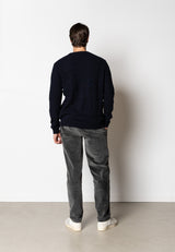 Clean Cut Copenhagen Tobias knitted jumper Strik Mørk Navy