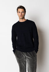 Clean Cut Copenhagen Tobias knitted jumper Strik Mørk Navy