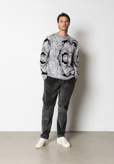 Clean Cut Copenhagen Tom knitted jumper Strik Ecru/Grey