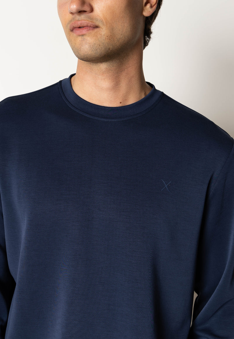 Clean Cut Copenhagen Tristan 'modal' sweatshirt Sweatshirts Navy