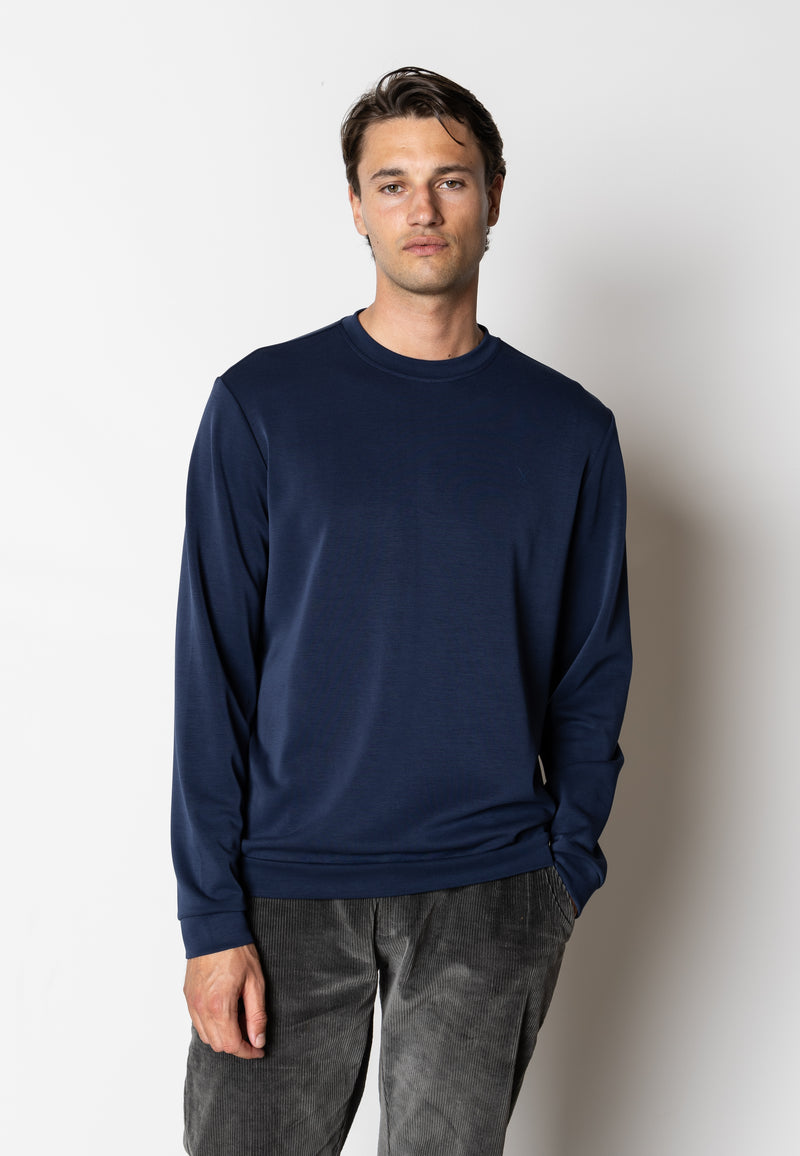 Clean Cut Copenhagen Tristan 'modal' sweatshirt Sweatshirts Navy