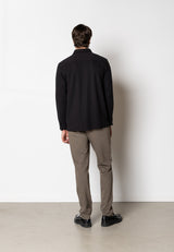 Clean Cut Copenhagen Viggo structured shirt Skjorte L/S Sort