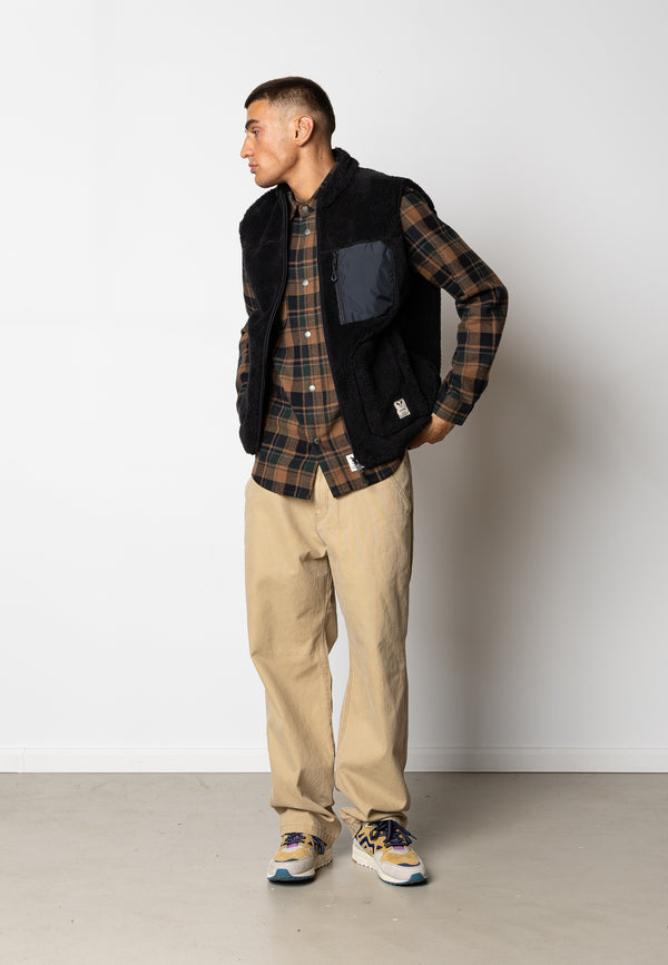 Fat Moose WOOD FLEECE VEST Fleece Sort