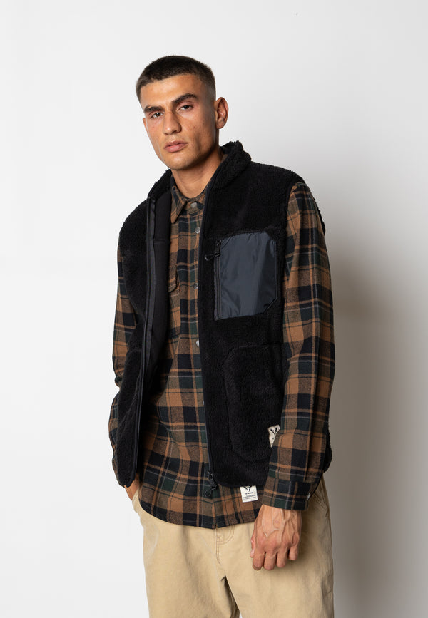 Fat Moose WOOD FLEECE VEST Fleece Sort