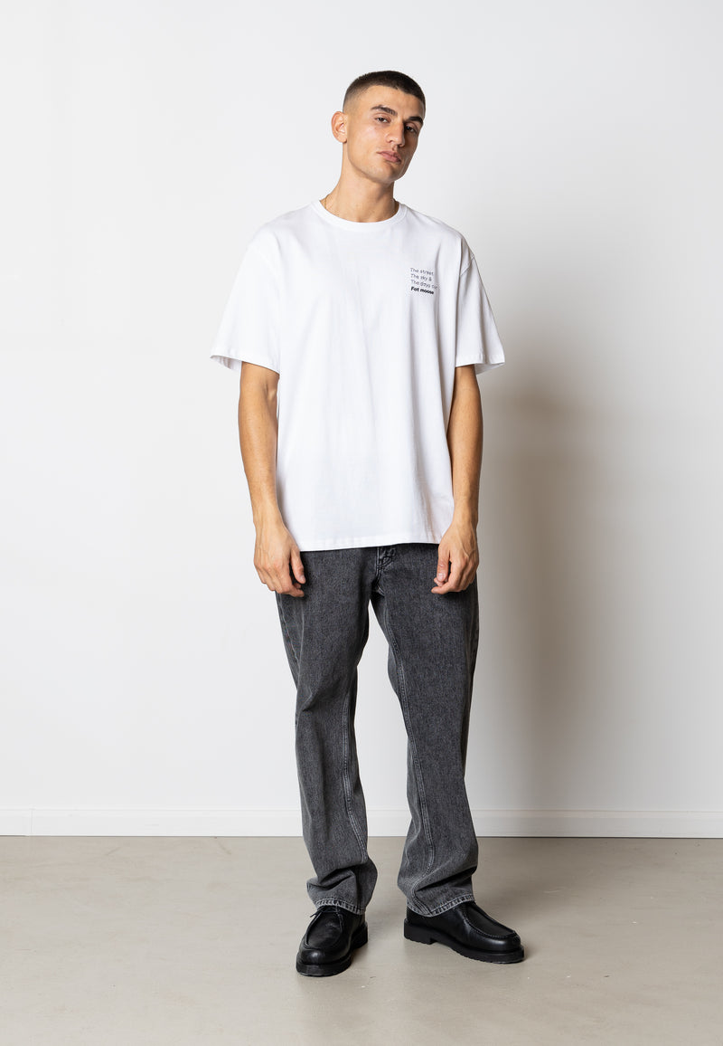 Fat Moose ZEKE PRINTED T-SHIRT T-shirts S/S Hvid
