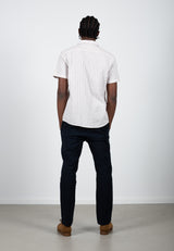 Clean Cut Copenhagen Giles cotton/linen shirt Skjorte S/S Sand Melange / Ecru