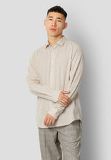 Clean Cut Copenhagen Jamie cotton/linen shirt Skjorte L/S Sand Melange