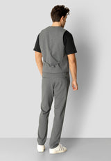 Clean Cut Copenhagen Milano jersey vest Veste Dark Grey Mix